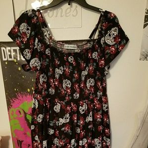 Almost Famous Skull Patten Dress XL